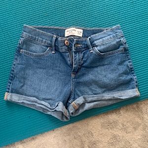 A&F Girls Jean Shorts - 13/14